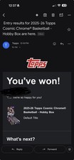 2025-26 TOPPS COSMIC CHROME BASKETBALL FACTORY SEALED HOBBY BOX PRESALE CONFIRM