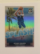2024-25 Panini Donruss Optic - Splash! Anthony Edwards #7 Holo Prizm