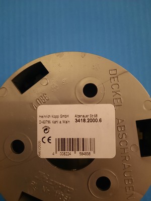 Kopp Abzweig-Baldachin, Kunststoff-Abzweigbaldachin, Ø75mm, Farbe: silber
