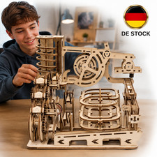 Elektrische Murmelbahn 3D Holzpuzzle Bausatz ...