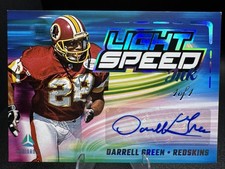 Darrell Green Auto 🔥1 of 1 🔥- 2025 Luminance, Light Speed Ink 1/1!!!! Redskins