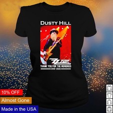 Dusty Hill ZZ Top thank you for the memories 1949 2021 shirt AD533