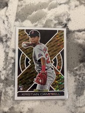 2025 Topps Update Black Gold Kristian Campbell BG-2 Boston Red Sox Baseball 3M