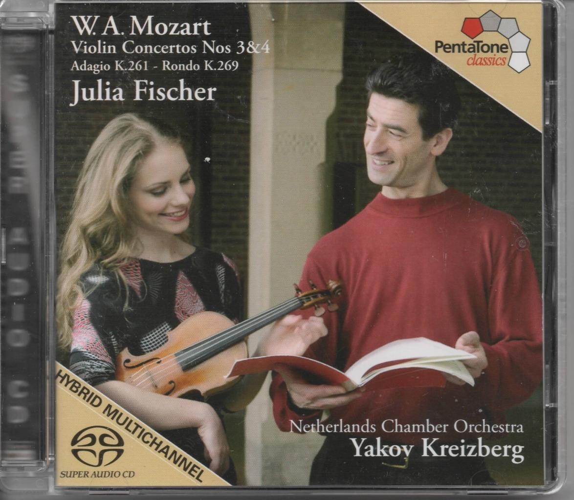 MOZART Violin Concertos No3 & 4 etc JULIA FISCHER PENTATONE SACD