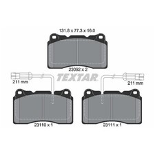 Satz Bremsbeläge Bremsklötze vorne für Alfa Romeo 156 932 159 939 166 | 24408