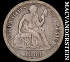 1883 Seated Liberty Dime - Scarce  Better Date  No Reserve  #J8719