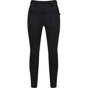 MotoGirl Ribbed Knee Ladies Motorcycle Motorbike Leggings Black