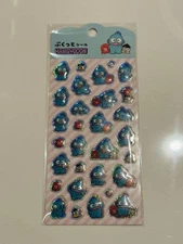Sanrio Hangyodon Pukutto Seal Stickers, Used, Rare Collectible,