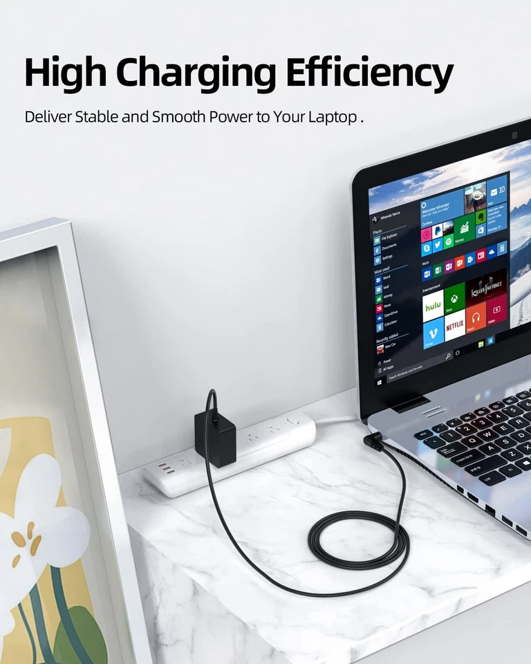 19V Charger [UL Listed] Fit for Gateway Laptop Model TYPE60-190-3150U black - Image 2 of 4