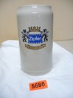 5686.    Alter Steingut Bierkrug Brauerei Zipfer Deko  Bierkrug 2 L