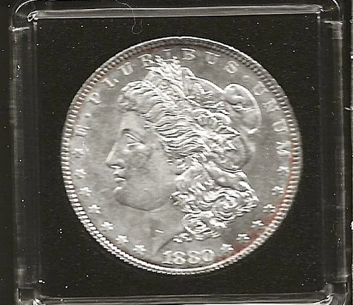 1880 MORGAN SILVER DOLLAR***BU***LIGHT TONING