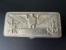 WW I era Gillette US Military Navy Shaving Kit Metal Case Service Safety Set