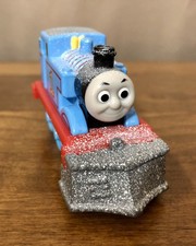 2002 Thomas And Friends Take Along Thomas Covered In Snow With Plow EUC