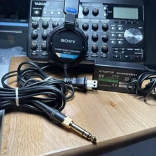 Tascam DP-008 Portable Digital Multi-Track Recorder – + Sony Pro headphones +PS