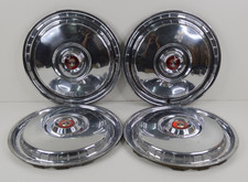 1955 1956 Ford Thunderbird Fairlane 15 Wheel Cover Hubcaps Hub Caps Set Of 4
