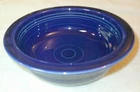 Fiesta 8 1/2" Blue Serving "Nappy" Bowl Vintage Homer Laughlin Made in USA