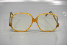 Safilo Elasta 3ET Vintage Oversize Sunglasses Amber Gold Italian Frames Only 140