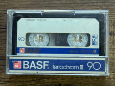 BASF Professional III Type 3 FeCr 90 Minute Blank Cassette Tape - USED
