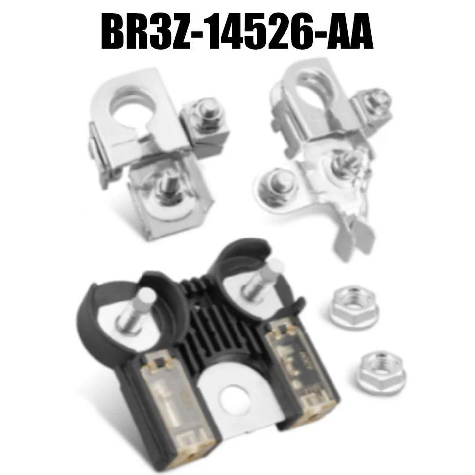 Black and silver Battery Cable Fuse Set For Ford For Mustang 200514 BR3Z14526AA - Image 2 of 4