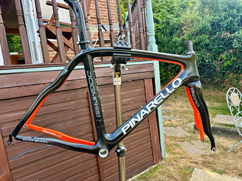 Pinarello Dogma 65.1 Think2 Carbon Road Frame & Fork 52 Black/Orange