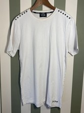 Vox Gente Mens Spiked T-Shirt Pre Loved UK Extra Large White