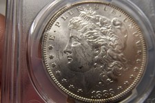 1883-O Morgan Silver Dollar PCGS MS62 Gorgeous Virtually White