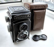 RARE Yashica-A TLR Lens Medium Format Camera Yashimar 80 3.5