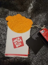 Loungefly Disney Jack in the Box Curly Fries Wallet Card Holder NWT New