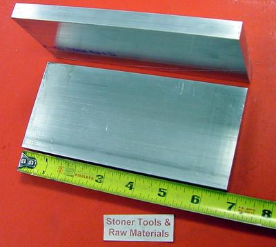 2 Pack 3/8" X 2" X 8" 6061 T6511 Aluminum Flat Bar Stock - Solid Mill Bars 7 thumbnail image