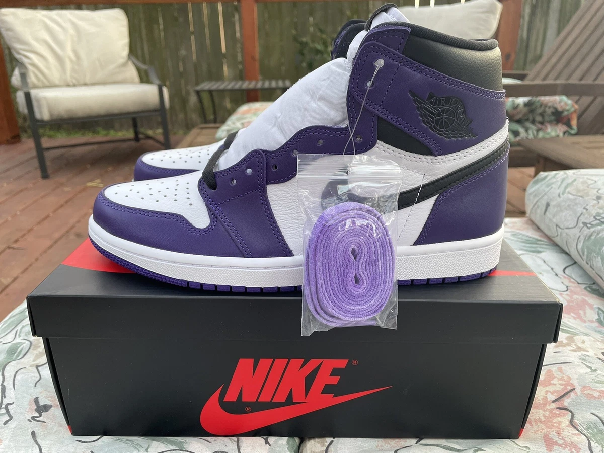 Jordan 1 court store purple ebay