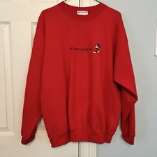 Walt Disney, Disneyland Red Sweater, Adult Large, Made In USA