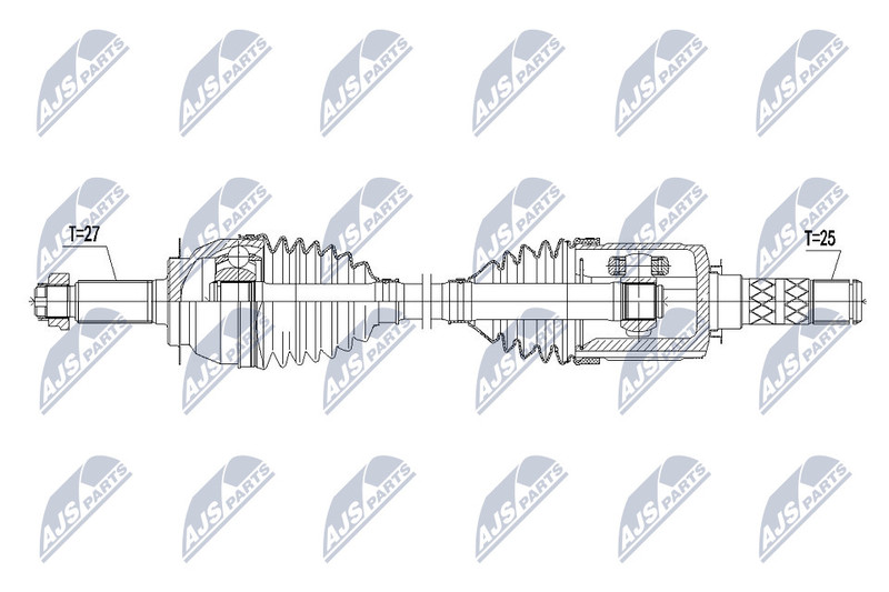 Arbre de transmission Subaru Forester en acier forgé de haute précision structurelle