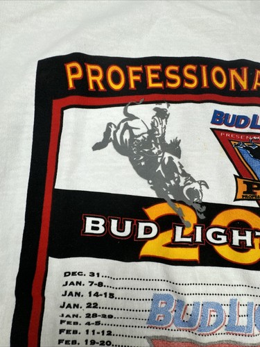 PBR Professional Bull Riders 2000 Bud Light Cup T-Shirt Erwachsene Größe Large neu mit Etikett - Bild 10 von 20