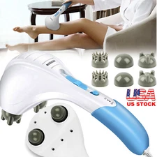 Electric Massager Double Head Vibrating Percussion Massage Full Body Massager