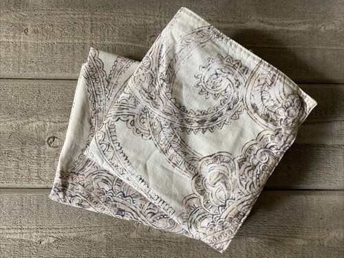 Lucky Brand Pillow Shams Distressed Set/2 King Size