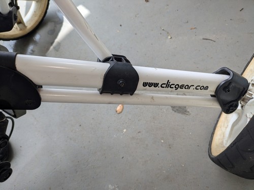 Clicgear Compact Front Swivel 3-Wheels Push Golf Cart White - Picture 5 of 18