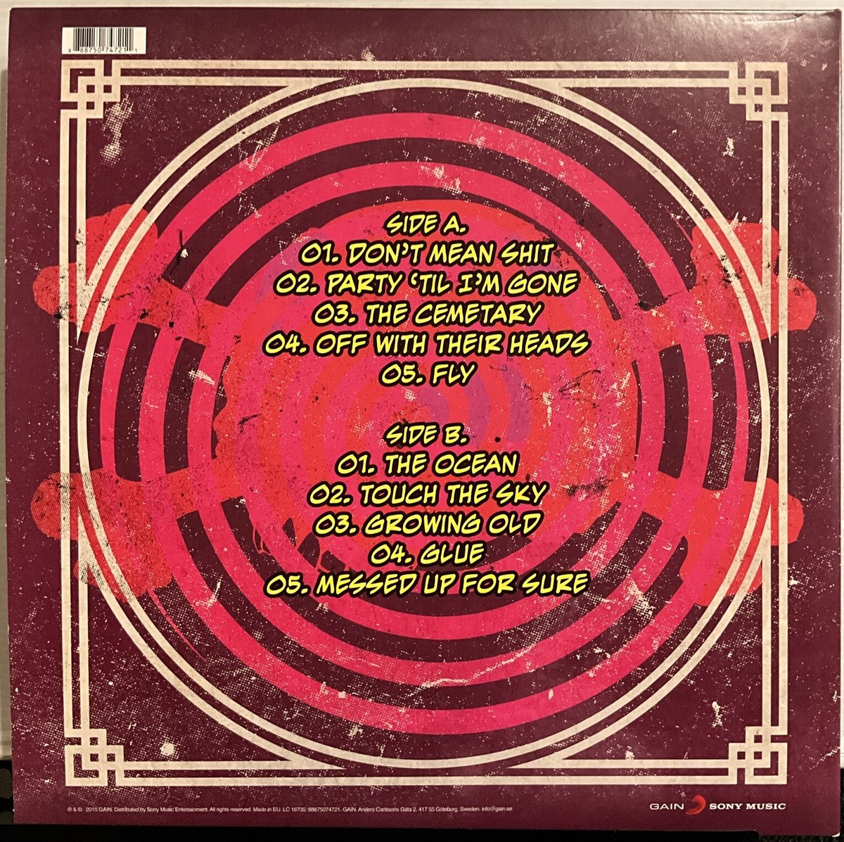 Hardcore Superstar – HCSS LP 2015 Gain – 88875074721 [Sweden] EX