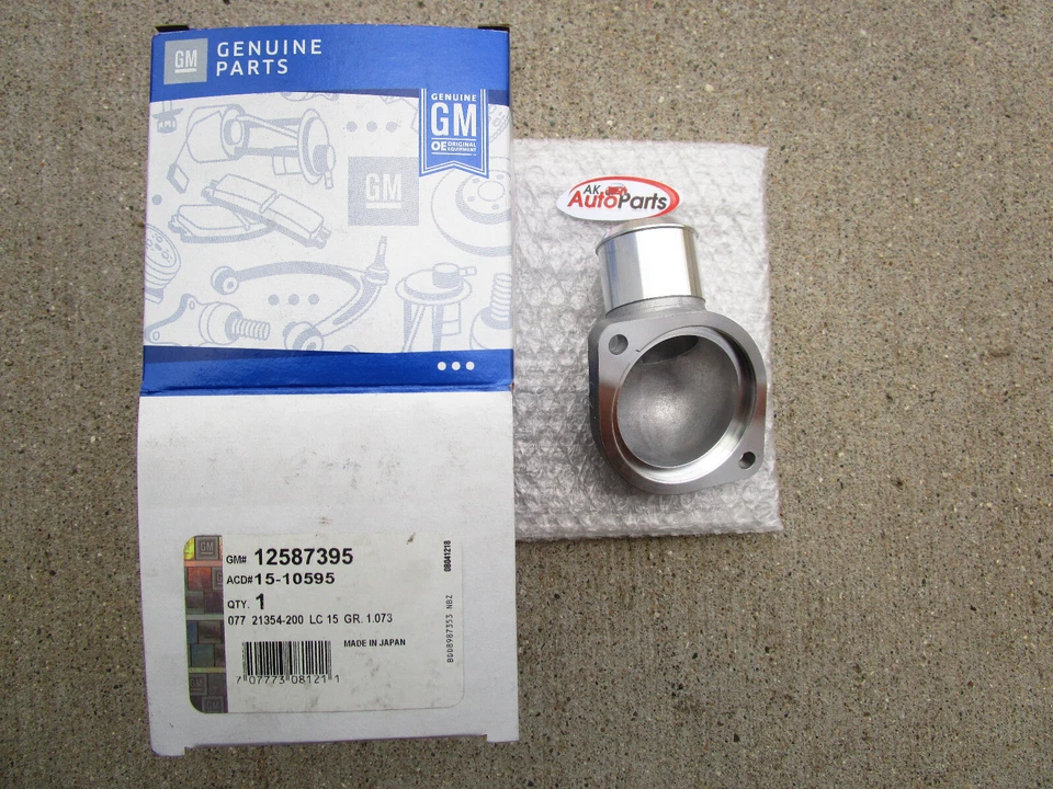 07-14 CADILLAC ESCALADE V8 MOTOR REFRIGERANTE TERMOSTATO CARCASA ENTRADA DE AGUA FABRICANTE DE EQUIPOS ORIGINALES NUEVO Foto 3 de 4