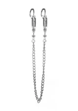 Ouch! Helix Nipple Clamps Clips with Chain Unisex BDSM Nipple Tweezers