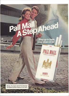 Pall Mall Cigarettes 1983 Original Print Ad 9 x 11'' Penthouse Magazine 80s