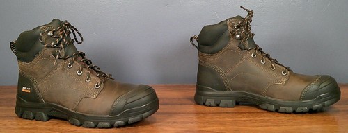 Mens Ariat Treadfast 6" Steel Toe Tan Leather Ankle Hiking Boot 10 D ~ Excellent