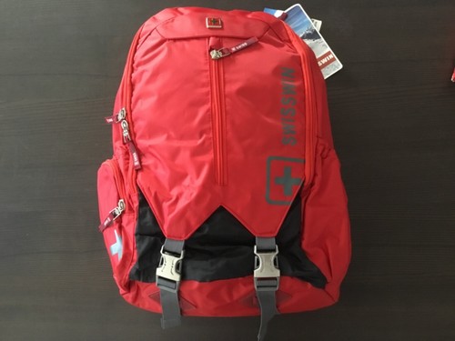 Swisswin Backpack, Laptop \u0026 School Red 