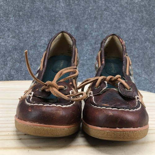 Sperry Heels Womens 7.5 M Top Sider Goldfish Wedge Pumps 9837578 Brown Leather - Picture 9 of 20