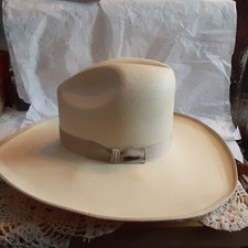 VTG Resistol Natural Straw Cowboy Hat Topeka Sz 7 1980s