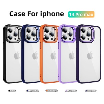 Fashion Colorful Frame Shockproof Phone Case For iPhone 16 Pro Max 15 13 12 11