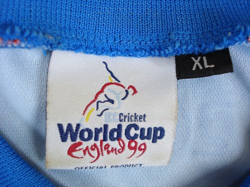 Maglia Cricket Inghilterra Extra Large Blu Mondiali 2019 1999 ODI One Day ICC Uomo - Foto 10 di 18