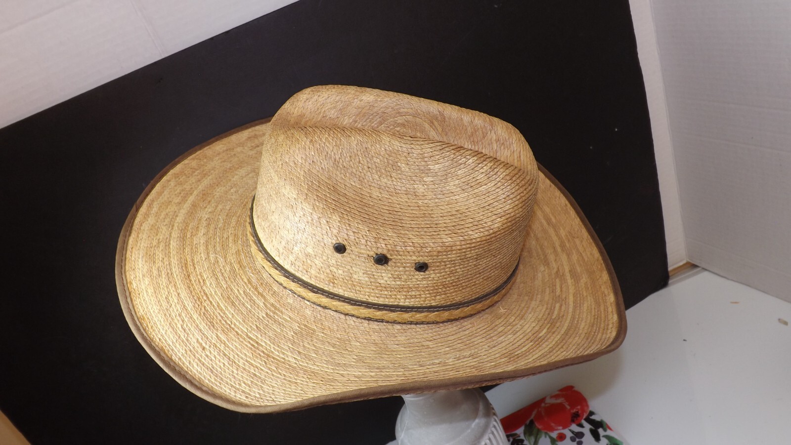 Atwood Eldorado Cowboy Straw Western HAT Eldorado Palm Leaf Straw eBay