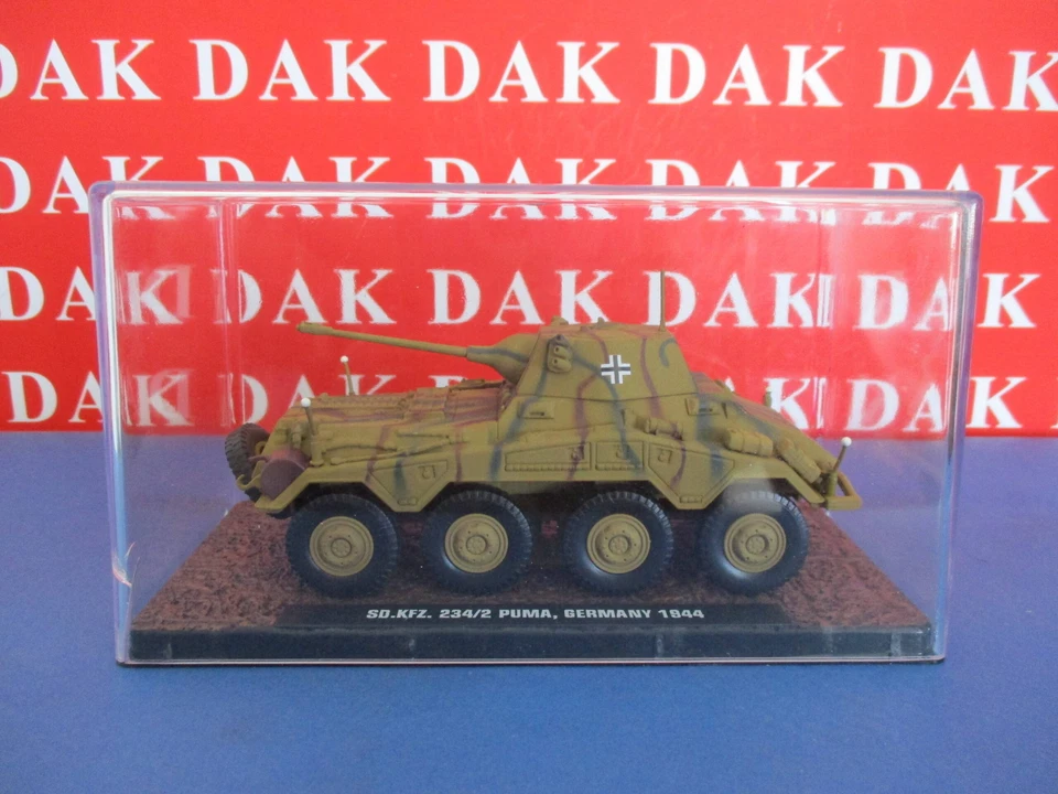 Die cast 1/43 Modellino Autoblindo Sd.Kfz. 234/2 Puma Germany 1944 HB - Immagine 4 di 4
