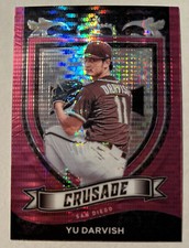 Yu Darvish 2021 Panini Chronicles Crusade Baseball PINK PULSAR PRIZM No. 7