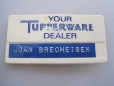 Tupperware Dealer Badge   1970's Pin